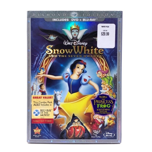 Walt Disney Snow White & The Seven Dwarfs Diamond Edition Collector’s DVD - Picture 1 of 3